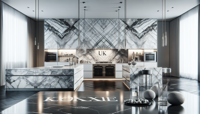 Marble Floor Cleaning Tips and Techniques You Need to Know: Elegant Carrara and Statuario marble in a UK home, showcasing distinct cleaning needs.